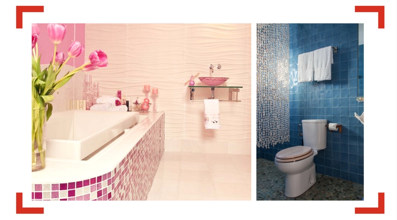 Reformas baños un solo color