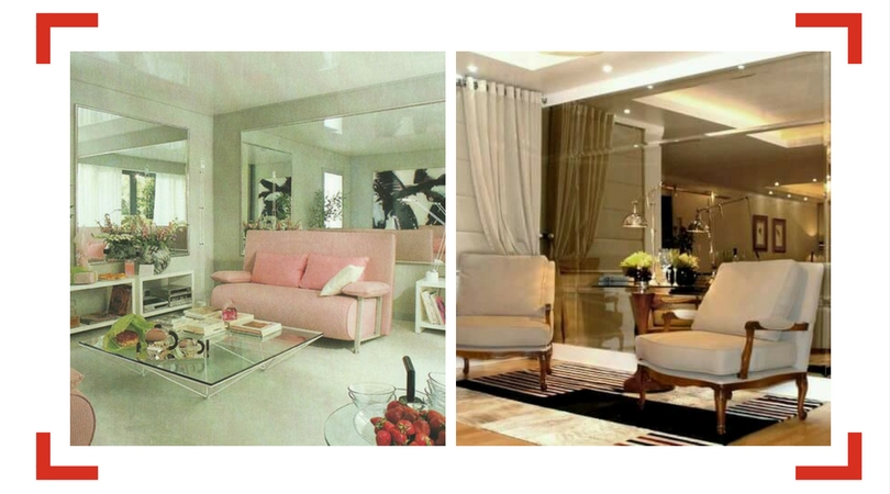 Reforma paredes con espejos