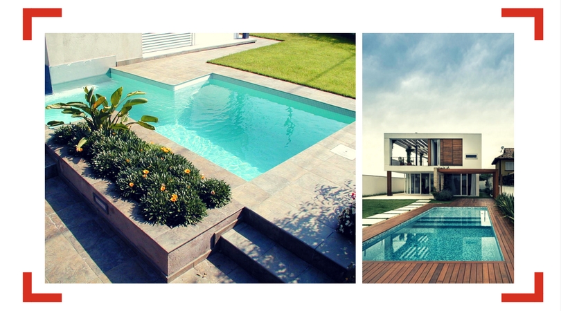 piscina lineas rectas